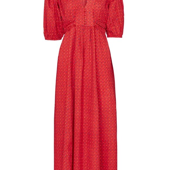 M.i.h. Jeans Red Avery Dress - L - Picture 4 of 6